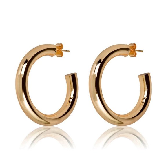 FRANCÀ 18K GOLD HOOPS